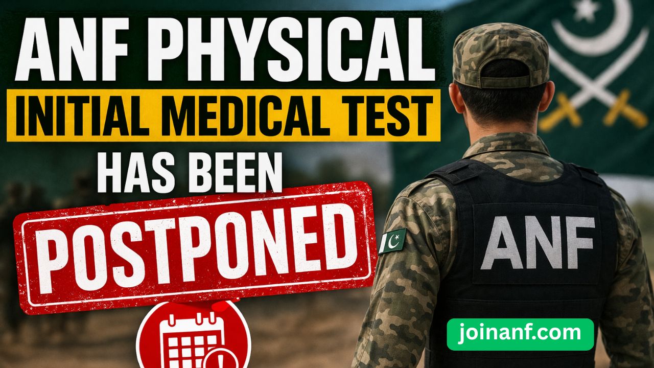 ANF Physical Initial Medical Test Has Been Postponed