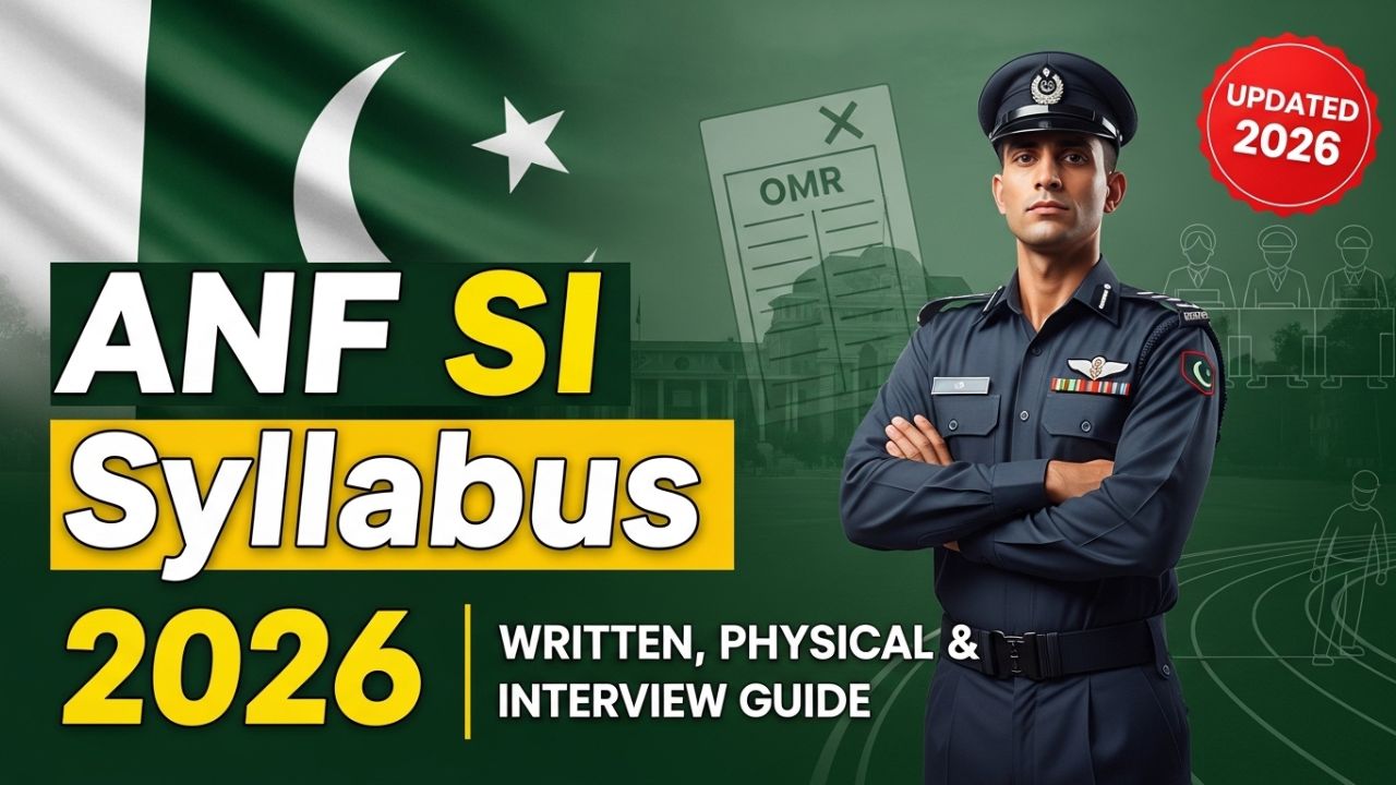 ANF Sub Inspector Syllabus 2026