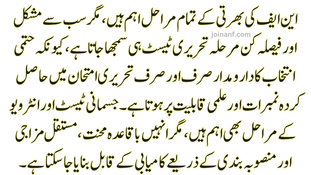 Which Part of ANF Recruitment is Most Difficult